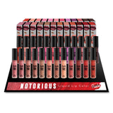 RUDE Notorious Liquid Lip Color Display Set 144 pcs