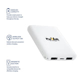 Pursonic Electric Plush Heated Poncho Shawl & Ultra-Compact Power Bank