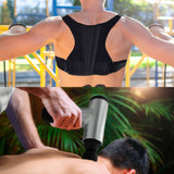 Adjustable Posture Corrector & Professional Massage Gun by Pursonic
