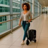 Smart Travel Set: Electric Luggage, Purtag Tracker & Memory Foam Pillow