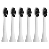 Pursonic Replacement Toothbrush Heads Charcoal Infused Bristles, Compatible with Philips Sonicare Electric Toothbrush Handles - Pack by Pursonic