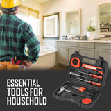 Home Project Power & Tool Set: Rechargeable Electric Screwdriver, 9-Piece Handy Solutions Tool Set & 11-in-1 Multifunction Tool