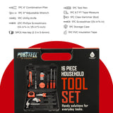 16-Piece Household Handy Solutions Tool Kit by Pursonic