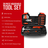 Handy Solutions 39-Piece Household Tool Kit by Pursonic