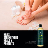 Cold-Pressed 100% Pure Castor Oil & 100% Natural Sweet Almond Oil