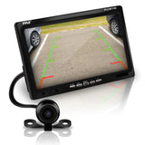 Pyle PLCM7700 Car Backup System with 7-Inch Monitor and Bracket-Mount Backup Camera with Distance Scale Line