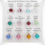Pearl Crystal Birthstone Necklace by Alexa Martha