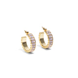 Pink Medium Eternity Hoop by Short & Suite