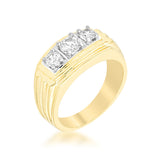 Shauna 0.4ct CZ Wide Contemporary Ring