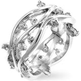 Gwen 1ct CZ Wide Ring
