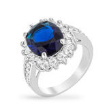 Halo Solitaire Pear Engagement Ring