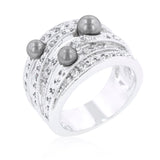 Avera Twisted Petite Solitaire Ring In Purple Crystal
