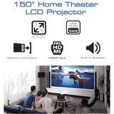 Naxa 150” Home Theater LCD Projector