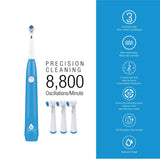 Pursonic Ultimate Smile Brightening Kit: Rotary Electric Toothbrush, UV Sterilizer, V34 Serum, Whitening Strips, & Pens