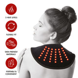 Red Light Therapy Neck Wrap & 3-Speed Massage Gun