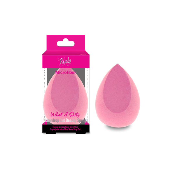 RUDE What A Softy Beauty Sponge - RUDE What A Softy Microfiber Waterdrop Cut Beauty Sponge