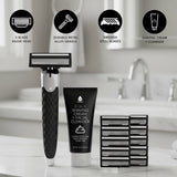 Premium Men’s Shaving Kit with Alloy Metal Handle – Complete Grooming Essentials for a Superior Shave