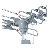 Supersonic 360-Degree HDTV Digital Amplified Motorized Antenna with Remote Control, Supports 2 TV Sets