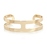 Rectangle Cut-Out Cuff Bracelet by eklexic