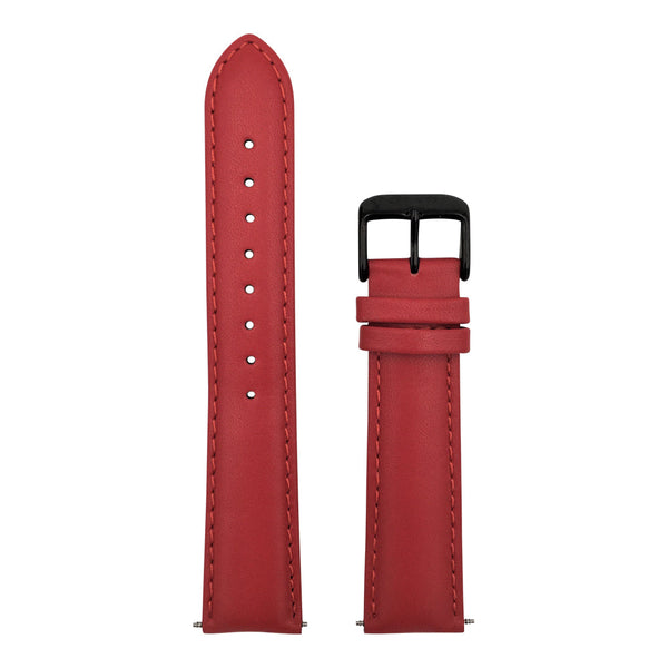 Arvo Red Stitched Genuine Leather Watch Band 20mm by Arvo