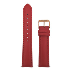 Arvo Red Stitched Genuine Leather Watch Band 20mm by Arvo