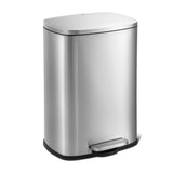 13 Gallon Stainless Steel Kitchen Trash Can with Step Open Lid
