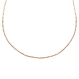 Thin Diamond Tennis Choker 14K by By Adina Eden