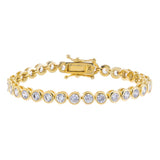 Bezel Tennis Bracelet by By Adina Eden