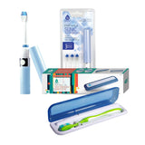 Travel Oral Care Essentials Bundle: Portable UV Toothbrush Sanitizer & Portable Sonic Toothbrush by Pursonic