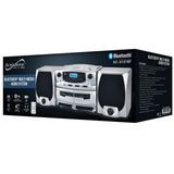 Supersonic Bluetooth Audio System with Double Cassette Recorder & Built-In Mic