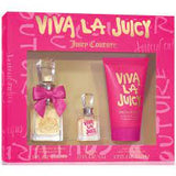 Viva La Juicy 3 Pcs. Gift Set: 3.4 Fl.Oz. Edp Spray 4.2 Fl.Oz. Body Creme And 0.33 Fl.Oz. Edp Spray For Women
