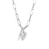 Silver Cara Charm Necklace by eklexic