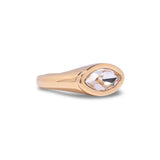 Gold Crystal Marquis Eye Ring by Short & Suite