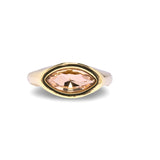 Gold Pink Marquis Eye Ring by Short & Suite