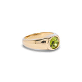 Gold Olive Small Stone Ring by Short & Suite