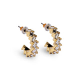 Gold Baby zig zag hoop earring by Short & Suite