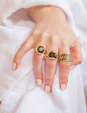 Black Stone Eternity Ring by Short & Suite