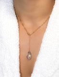 Blue Lariat Necklace by Short & Suite