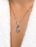 Blue Lariat Necklace by Short & Suite