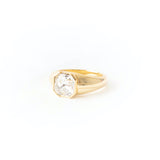Crystal Stone Square Ring by Short & Suite