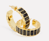 Black Medium Eternity Hoop by Short & Suite