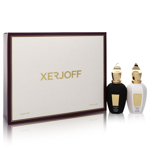 Shooting Stars Amber Star & Star Musk by Xerjoff Gift Set -- 1.7 oz EDP in Amber Star + 1.7 oz EDP in Star Musk Both Unisex Fragrances for Men