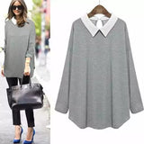 Signature Chic Shirt White Collar Sophistication in Plus Sizes