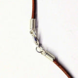 Silver Wrapped Light Amethyst Point Gemstone Necklace