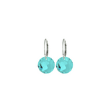 Silver Drop Gem Earring by Short & Suite