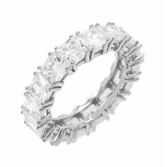 Princess Cut Eternity Band by By Adina Eden