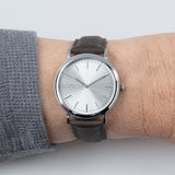 Arvo Silver Time Sawyer Watch - Gray Leather by Arvo