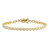 Bezel Tennis Bracelet by By Adina Eden