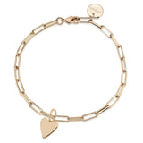 Small Heart Charm Bracelet by eklexic