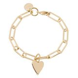 Small Helena & Large Elongated Link Chain Bracelet by eklexic